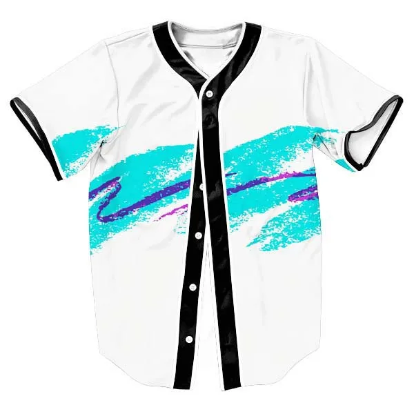 3D Baseball T Shirt Men 2022 Stylish Splash Ink Print Baseball Jersey Men 80s 90s Hip Hop Streetwear Casual Tee Shirt Homme xxl