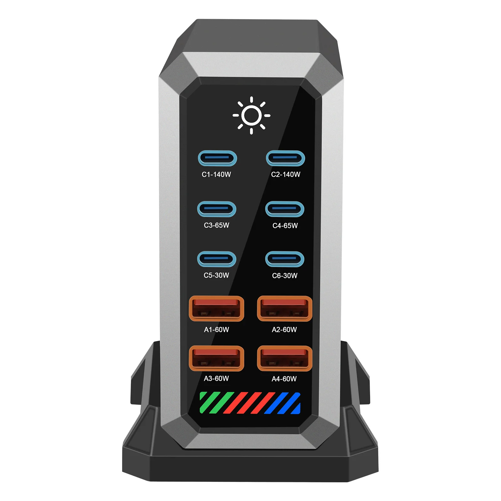 stazione-di-ricarica-usb-c-gan-da-660w-con-10-porte-caricatore-rapido-di-tipo-c-pd31-pd30-pps-per-macbook-pro-ipad-iphone-16-samsung