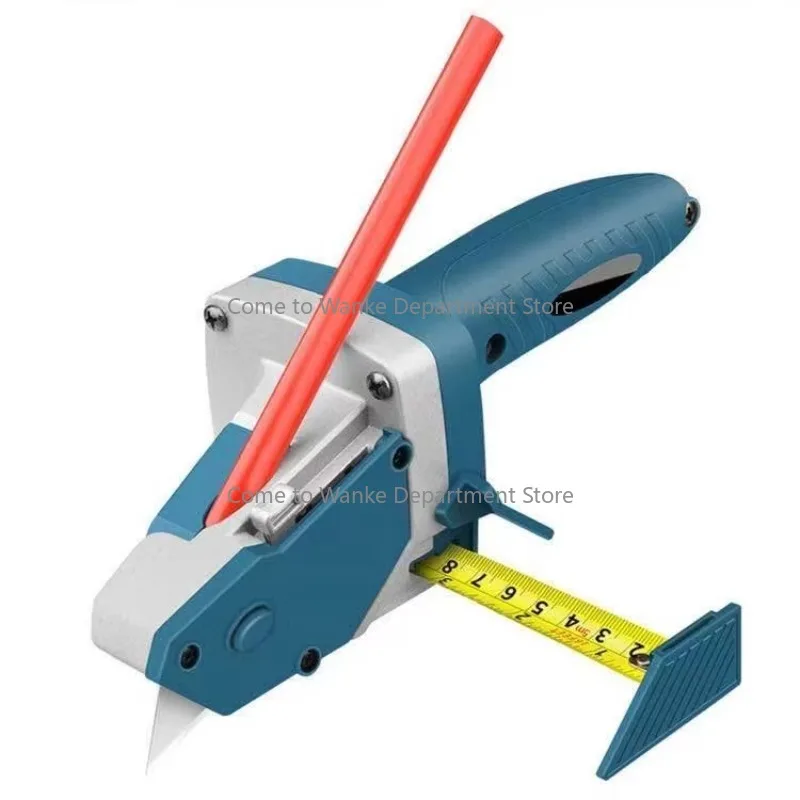 

Multifunction Gypsum Board Cutting Tool With Measuring Tape and Utility Knife for Tile, Carpet, Foam Measure Mark and Cut