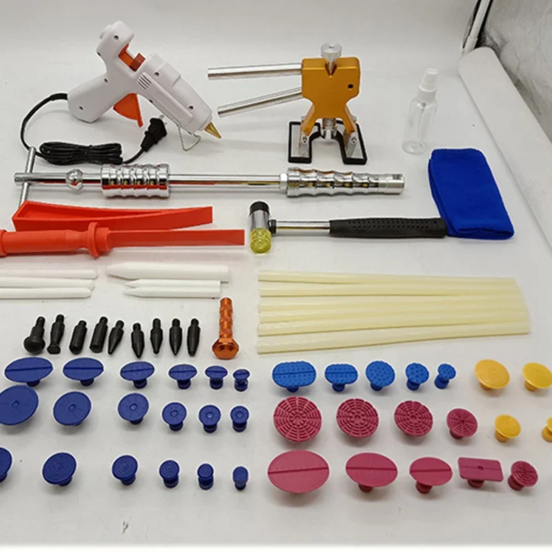 Car Dent Repair Tool Set No Sheet Metal Paint Repair Dent Convex Suction Pit Repair Hail Pit Tensioner