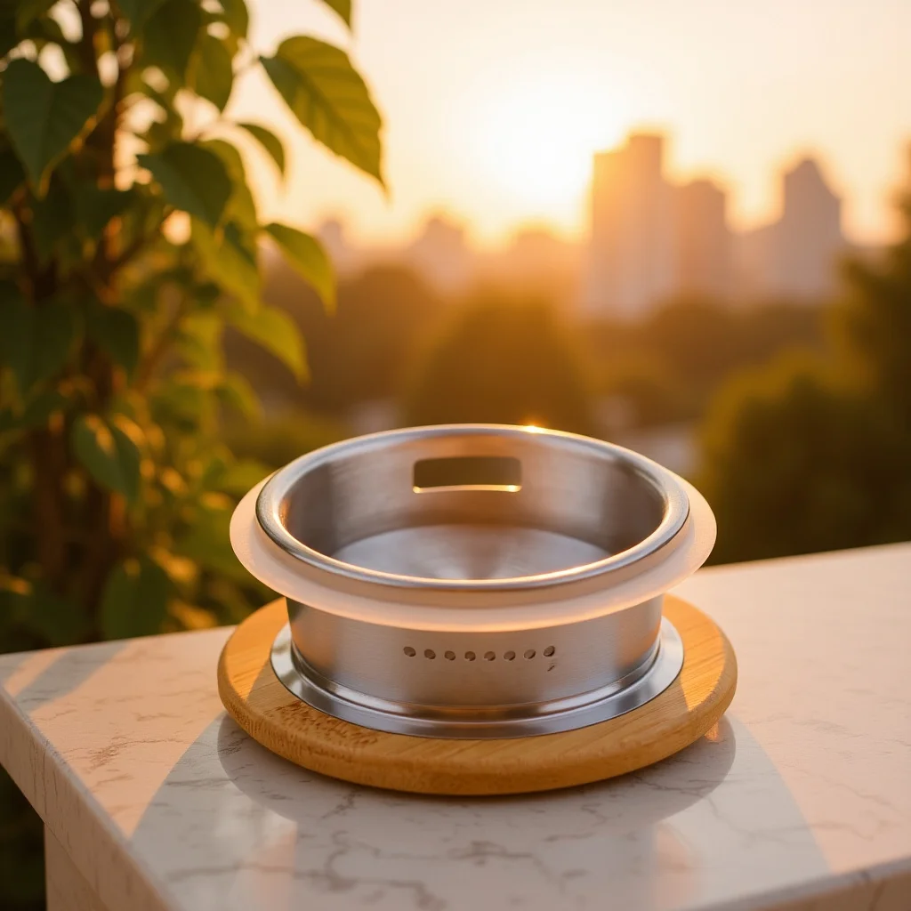 

High Grade Stainless Steel Lid for Pitcher Replaceable Filtering Cover No Sharp Edges Brew Tea Safely Compatible with Water