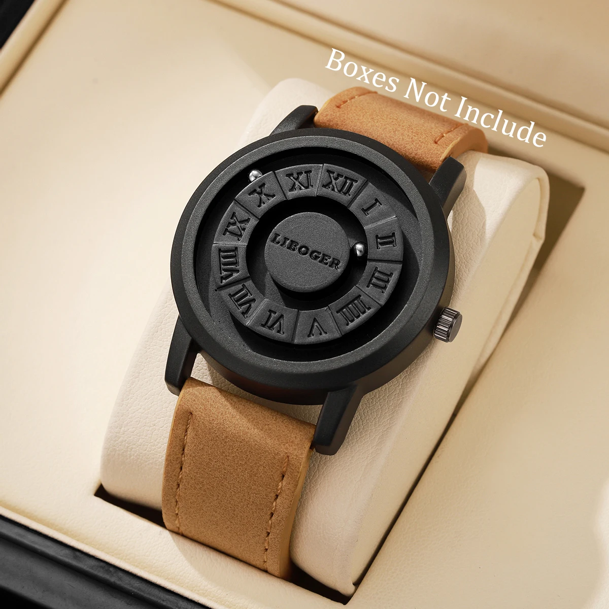 أزياء روما الهاتفي الرجال كوارتز ساعة عادية حزام من الجلد ساعات المعصم الرياضية للرجال ساعة Reloj Hombre (بدون صندوق)