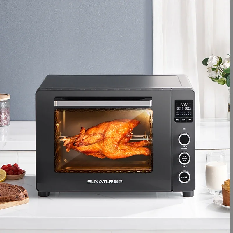 

Конвекционная настольная печь, 40 л, электрическая печь для пиццы, 1800 Вт, домашний горячий четыре тостера, выпечка кондитерских изделий, торта, циркуляция воздуха