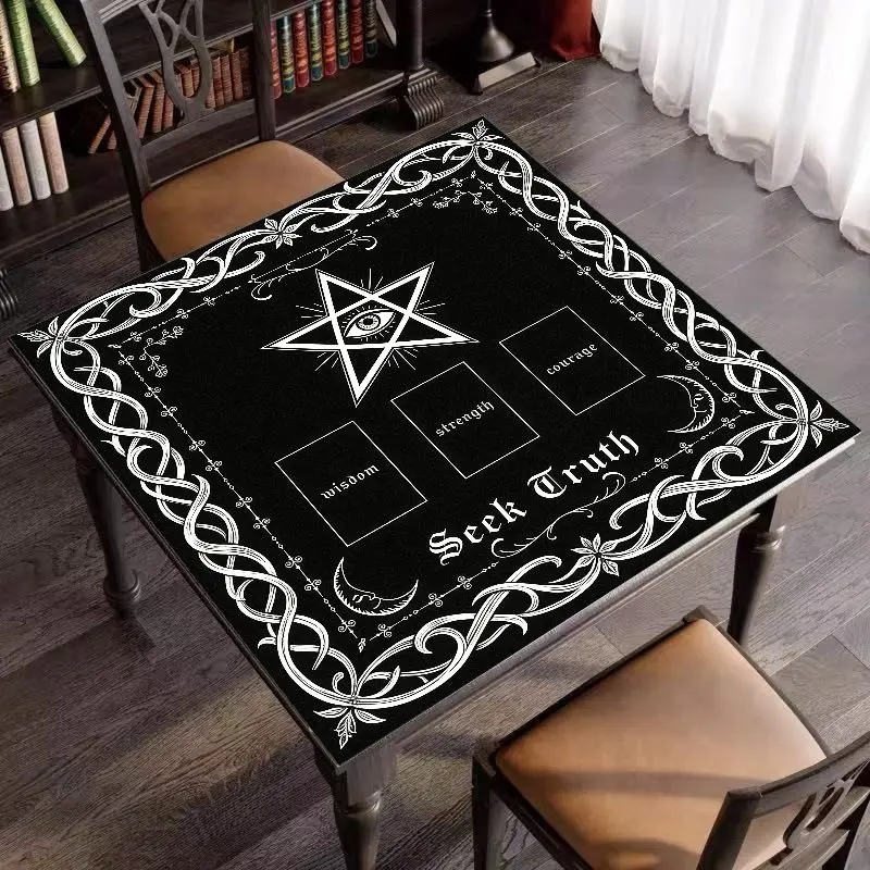 VIKAMA Holy Angel Altar Cloth Christian Saints Divine Light Table Mat for Prayer Decor