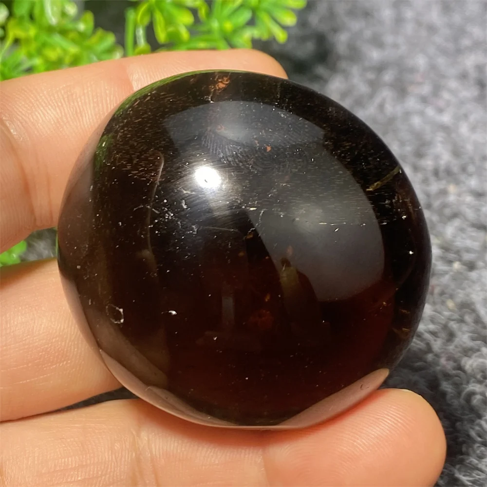 

1pc Natural Mineral Smoky Quartz Polished Irregular Palm Play Rolling Stones Garden Aquarium Home Decor Reiki Meditation Holiday