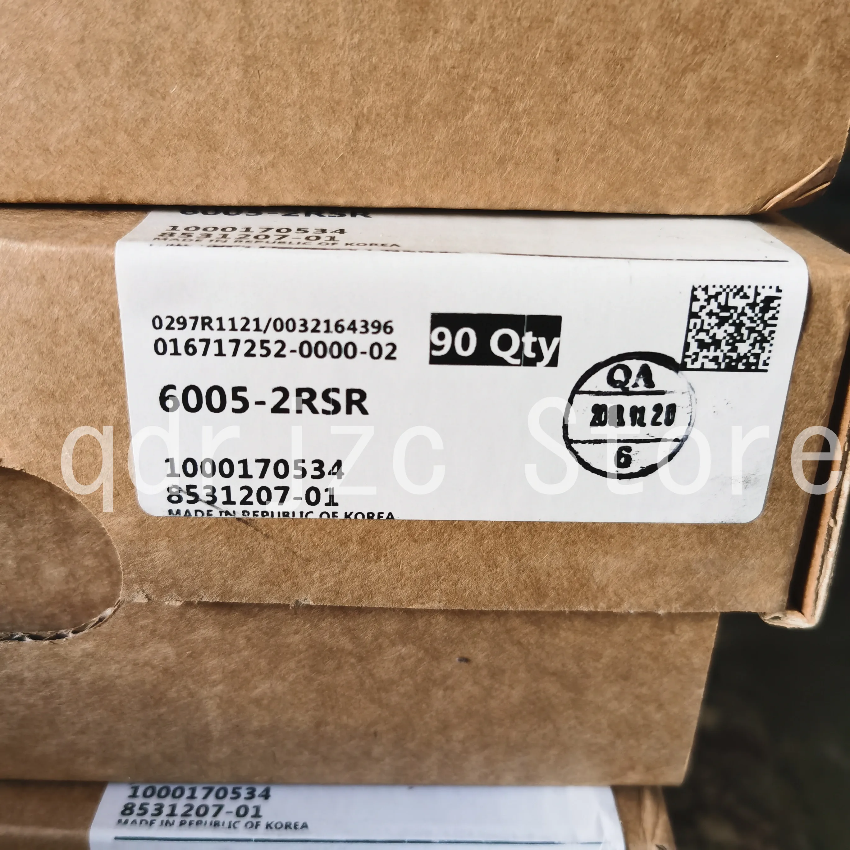 deep groove ball bearing 6005-2RSR = 6005DDUCM = 6005LLUCM = 6005-2RSH origin KOREA 25mm X 47mm X 12mm