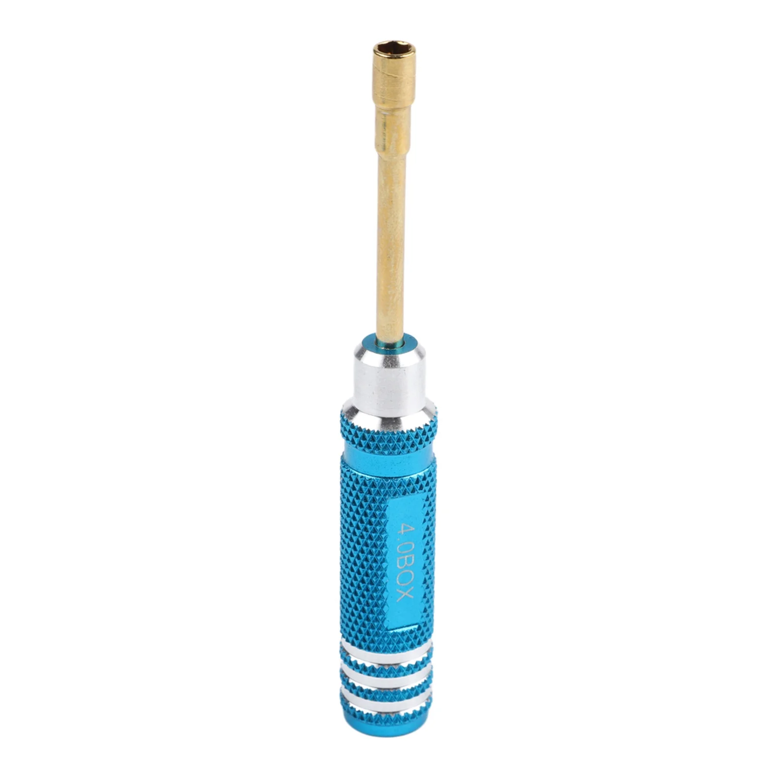7 Piece Hex Screwdriver Set For RC Models With Aluminum Alloy Handle And High Steel Bits 2.0 Mm To 5.0 Mm Blue