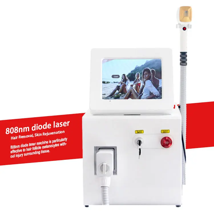 808 Diode Laser Hair Removal Machine 755 808 1064nm Portable Painless Triple Wavelength Diode Laser Hair Removal Machine