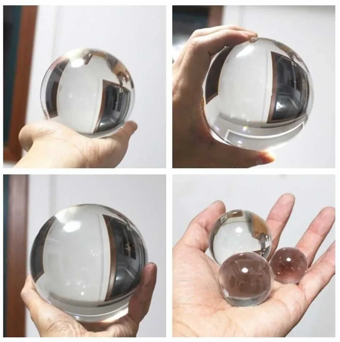 

Clear Plastic Solid Ball Diameter 10-200mm Transparent Colored Ball for DIY Handmade Decorating Game Console Art Pieces