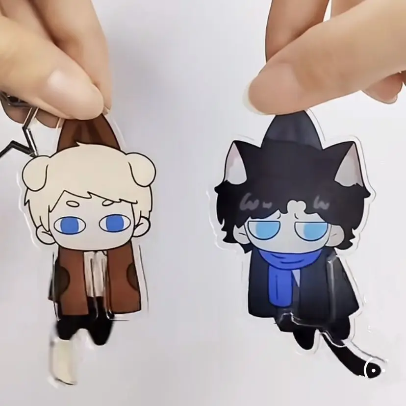 Sherlock-Llavero de Anime de la novia Abominable para mujer, llavero acrílico Wag Your Tail, colgante de llavero para hombre, accesorios, regalo para Amiga