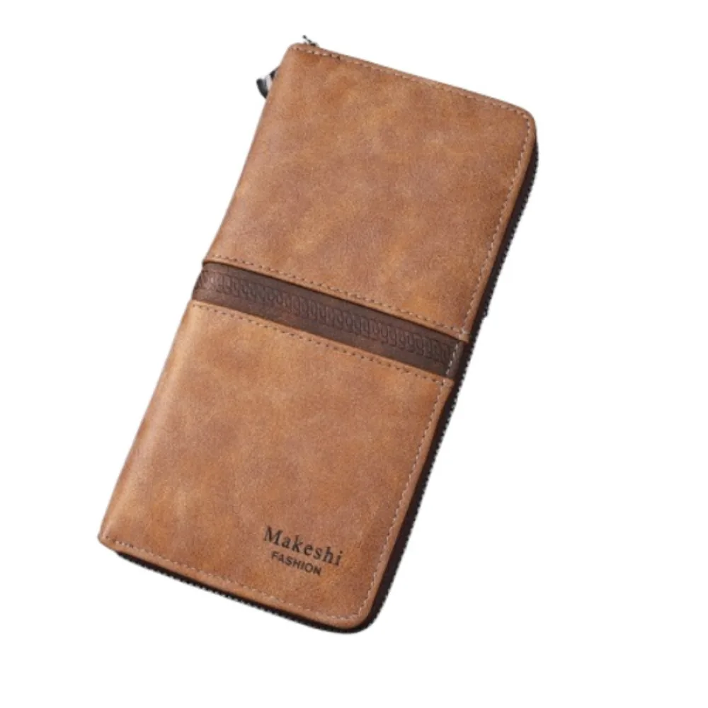

Gift Vintage Vintage Coin Purse Zipper Large Capacity Men's Long Wallet Practical Multi-slot Business Card Holder Bag Business