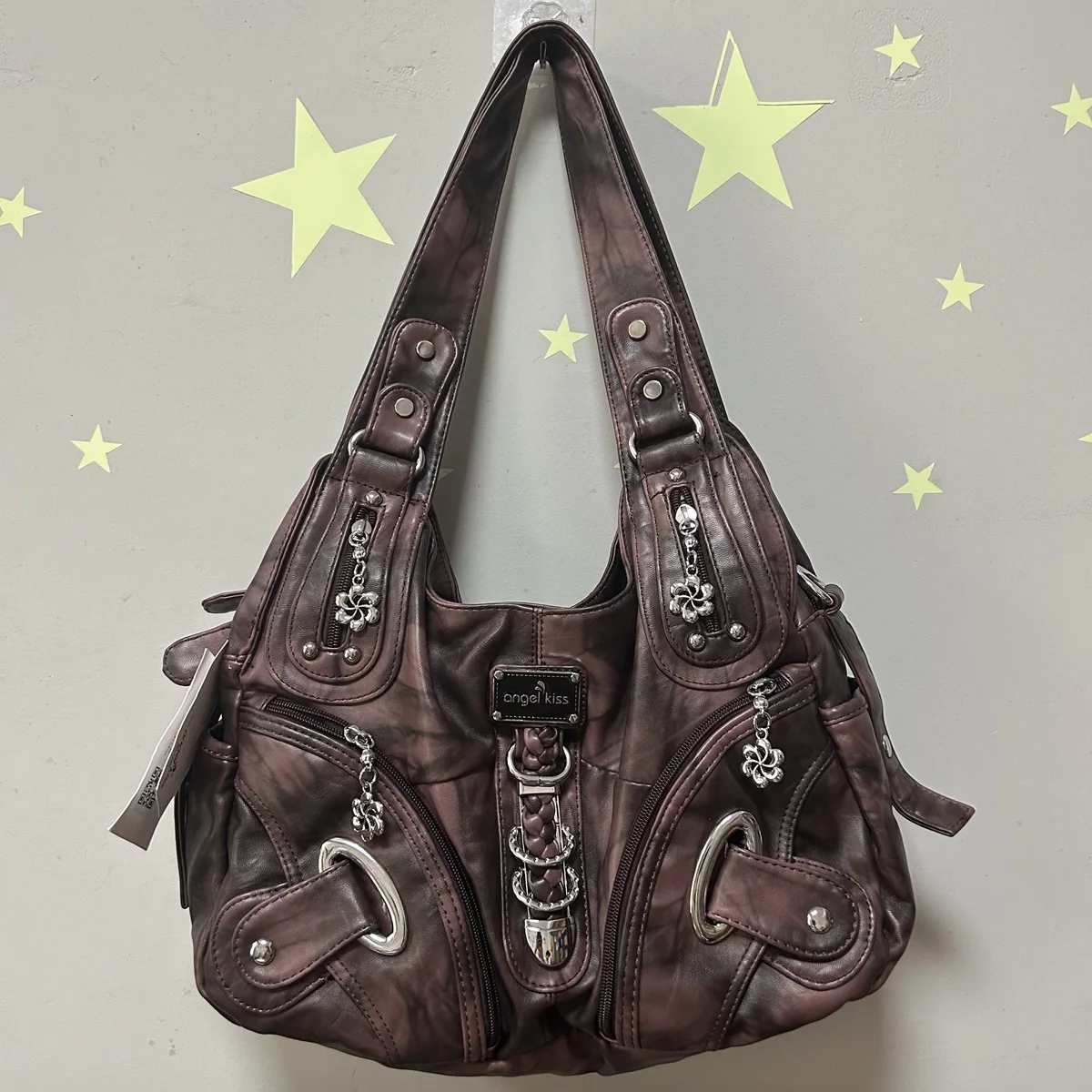 

Angel kiss Women Handbags Fashion Shoulder Bag Large Tote Top-handle Shopping Pack Multifunctional Satchel Lady Hobos Purse