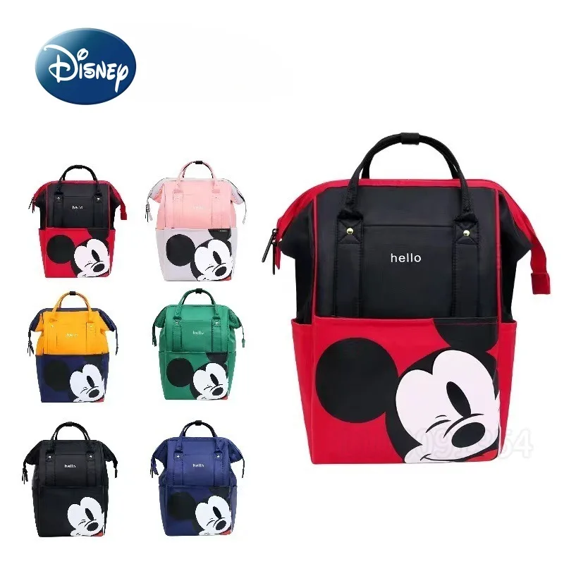 

Disney Mickey New Diaper Bag Backpack Luxury Brand Fashion Baby Diaper Bag Cartoon Cute Baby Bag Multifunctional Large Capacity