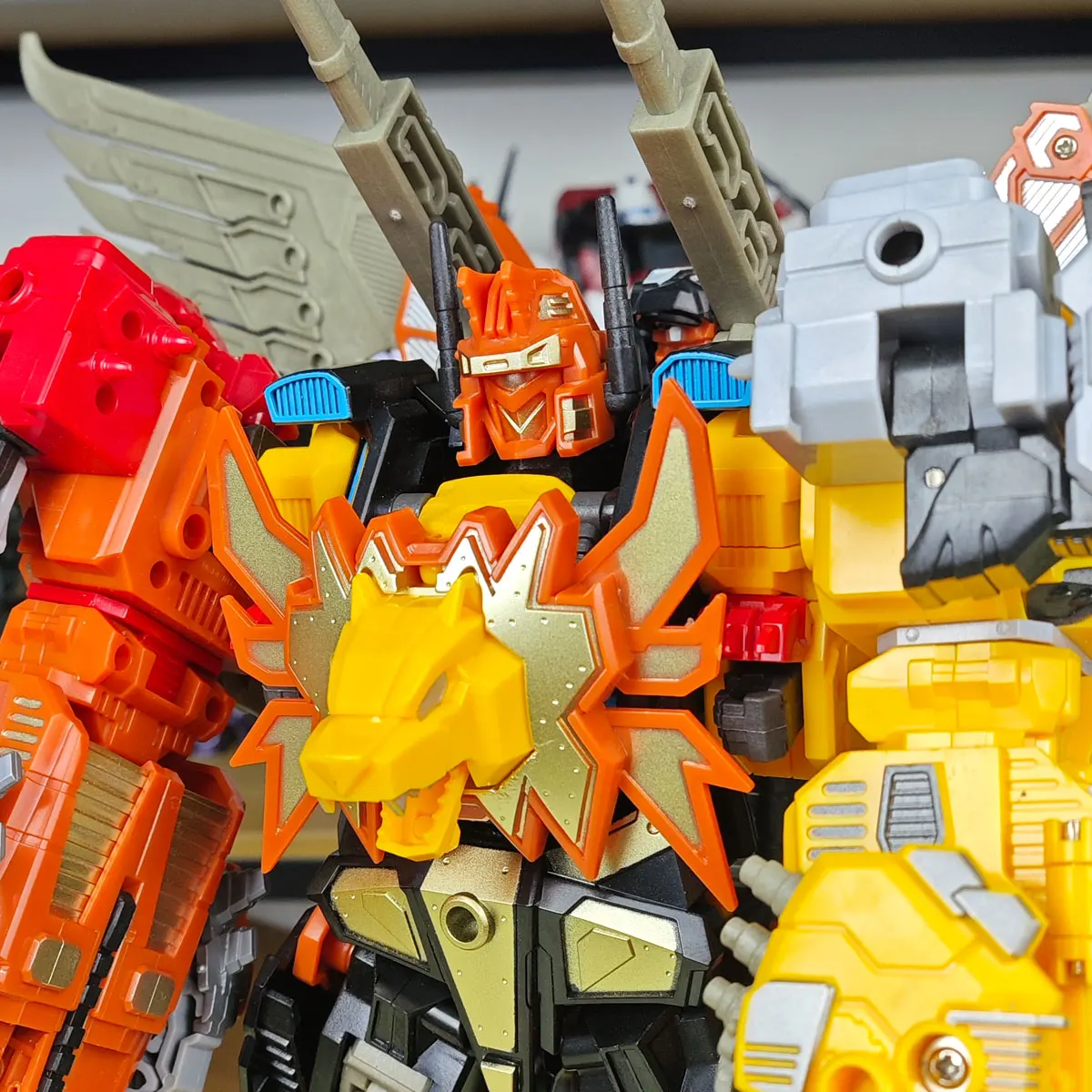 TENGYANG 30CM Predaking 변환 Predacons 6 IN 1 또는 5 IN 1 액션 피규어 장난감 상자 없음