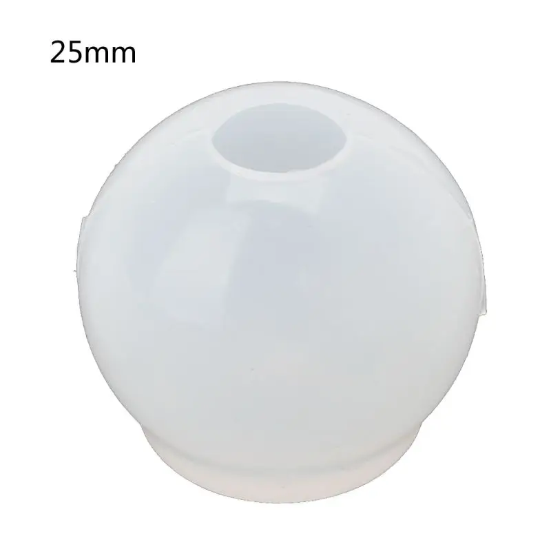 Molde silicona con bola esférica universal para manualidades resina 3D, fundición joyería DIY 124A