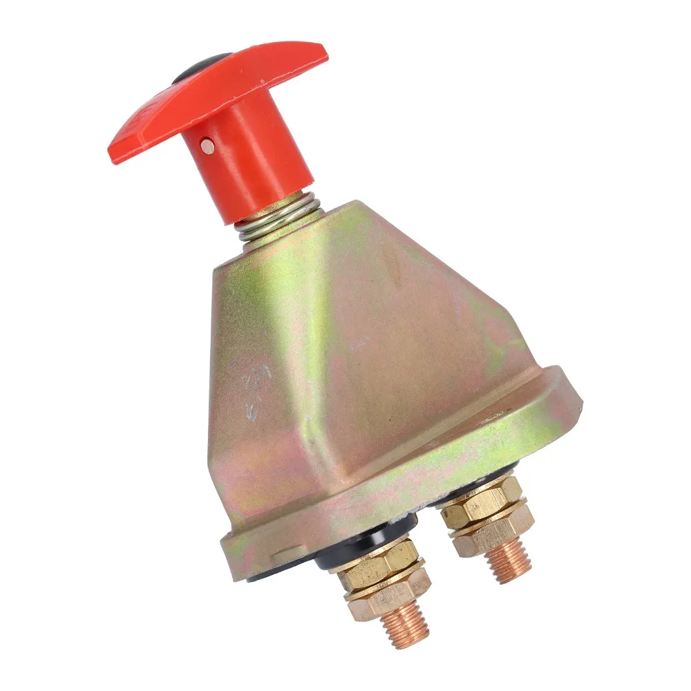 JK451 Battery Isolator Switch Heavy Duty 12-24V Master Disconnect Switch Compact Copper Battery Disconnector Racing Cars