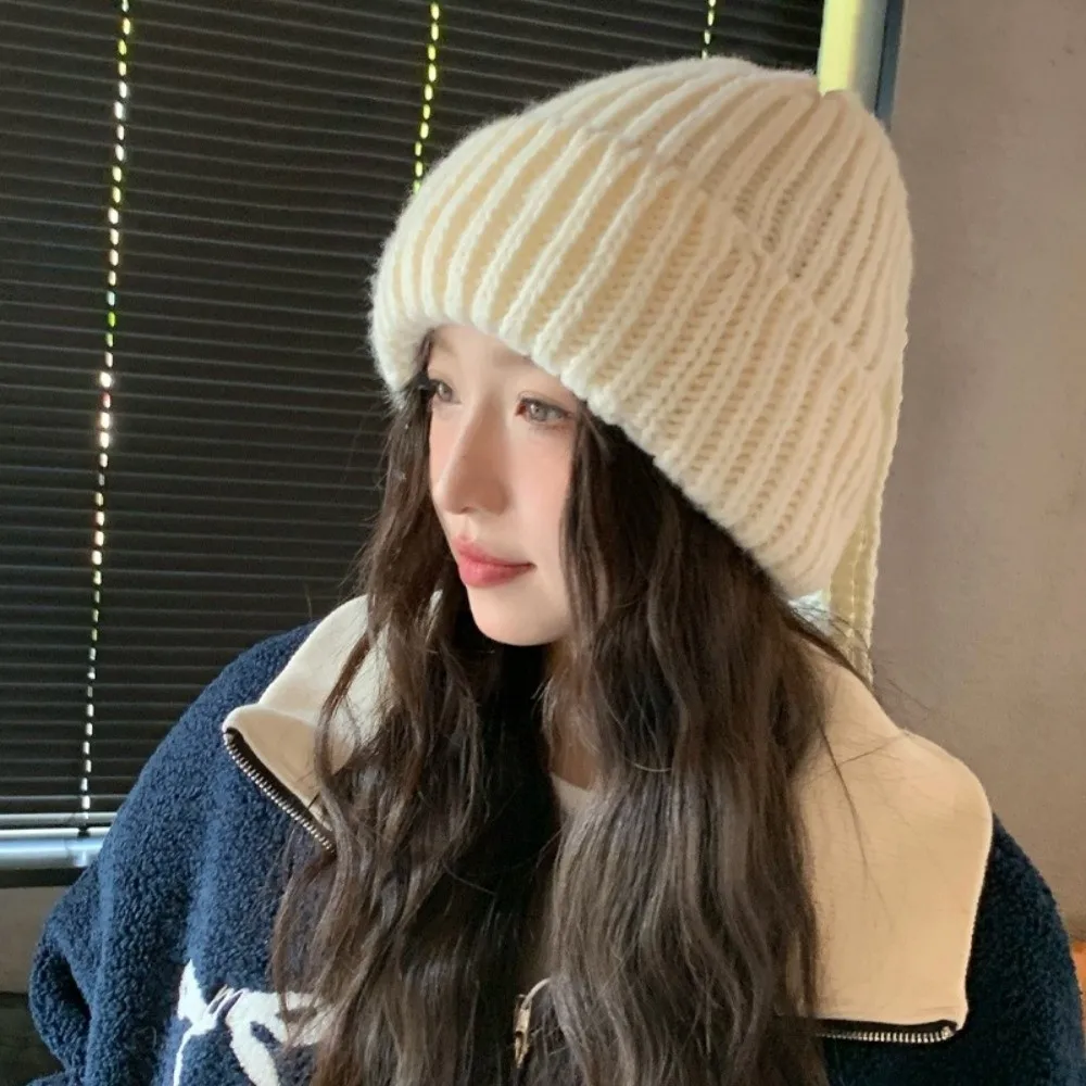 العصرية تنوعا الشتاء قبعات منسوجة بلون الهيب هوب نمط المجدل قبعة دافئة صوف مبطن قبعة قبعة للجنسين #3
