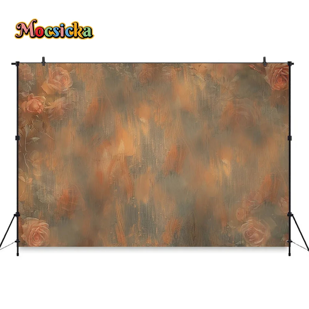 Fundo abstrato arte floral para o aniversário da menina, fundo retro jardim flor rosa, decoração do casamento, retrato de maternidade, estúdio de fotografia