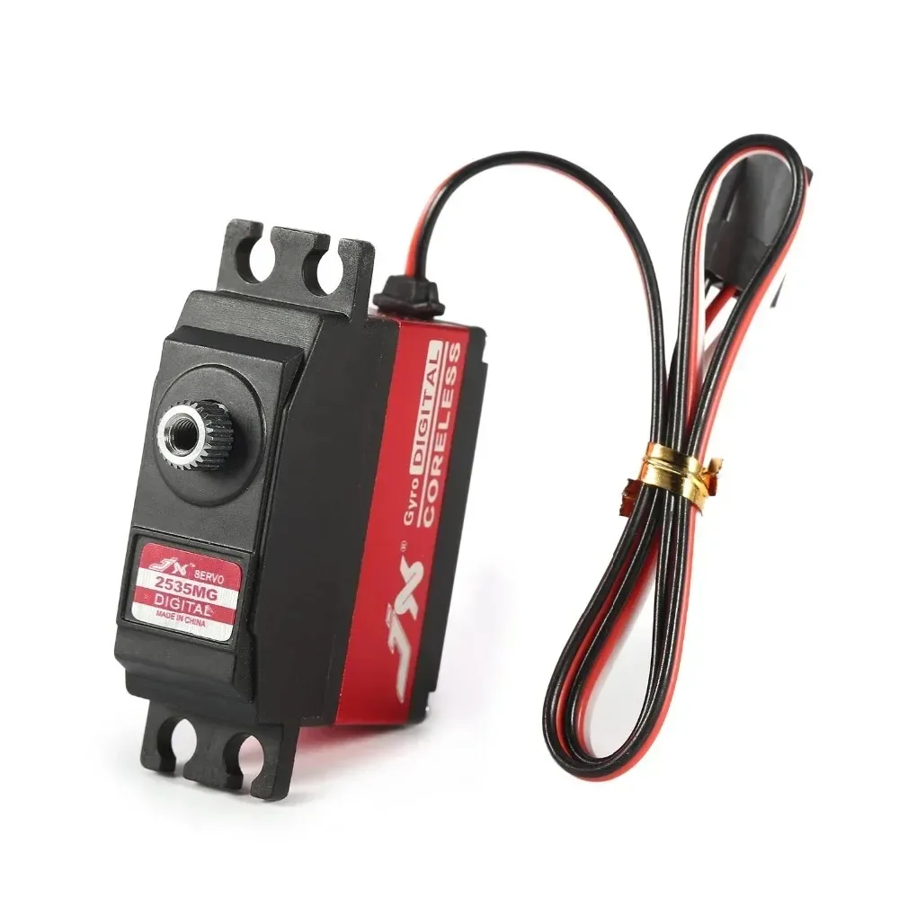 JX PDI-2535MG 25g Metal Gear Digital Coreless Gyro Tail Servo para RC 450 500 Helicóptero Avião de asa fixa
