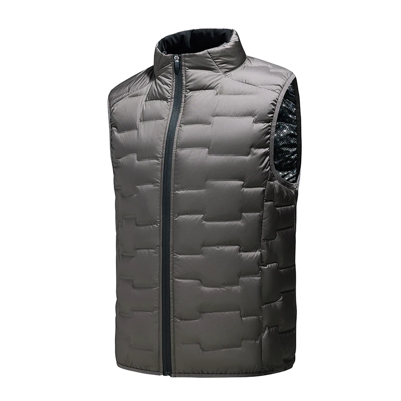 

New Men'S Autumn And Winter Lightweight Down Jacket For Couples Fashionable And Casual Versatile 80% Velvet Sleeveless Vest