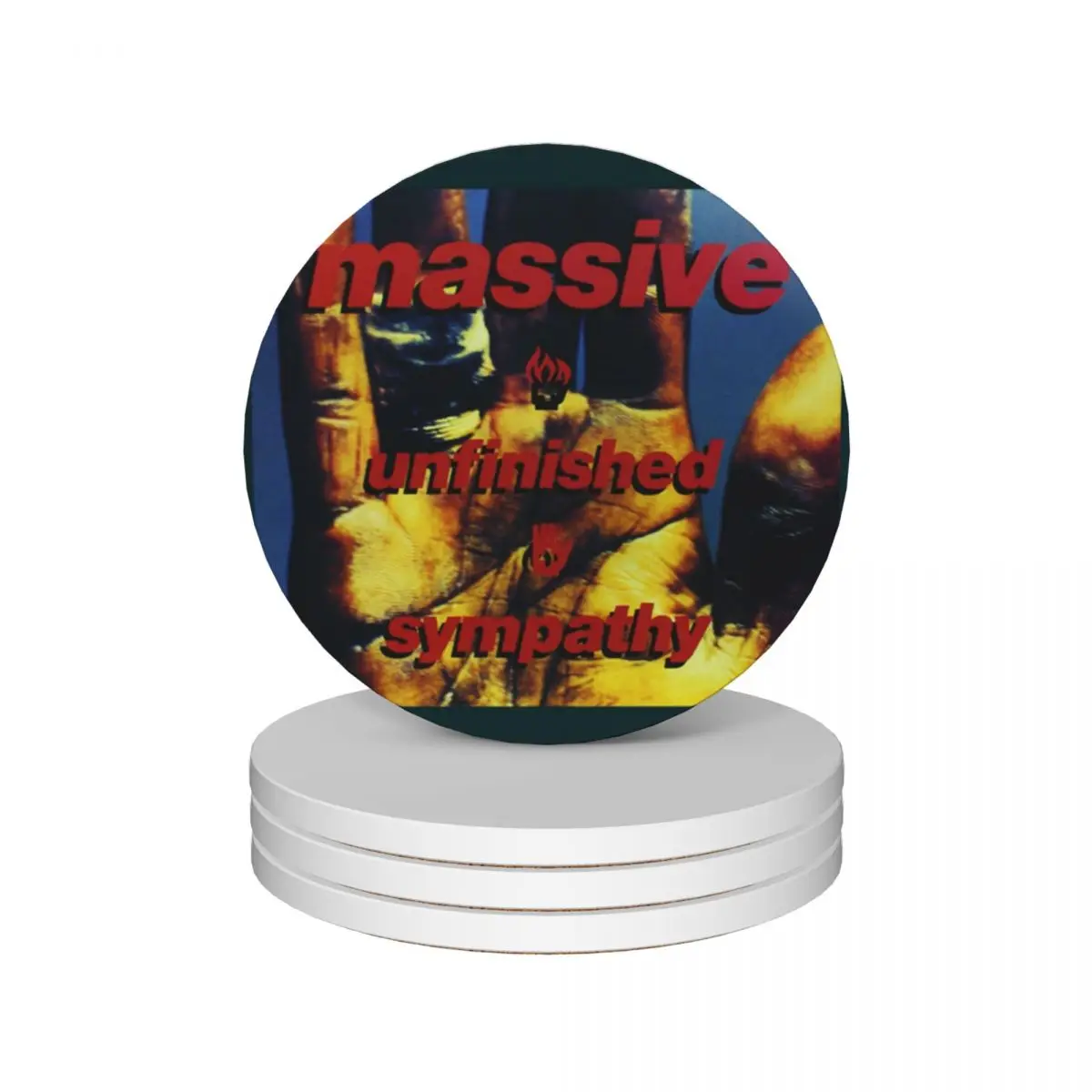 MASSIVE ATTACK MIREL 1 Ceramic Coasters (Set of 4) ceramic stand coffee cup stand for the kitchen accessories Coasters