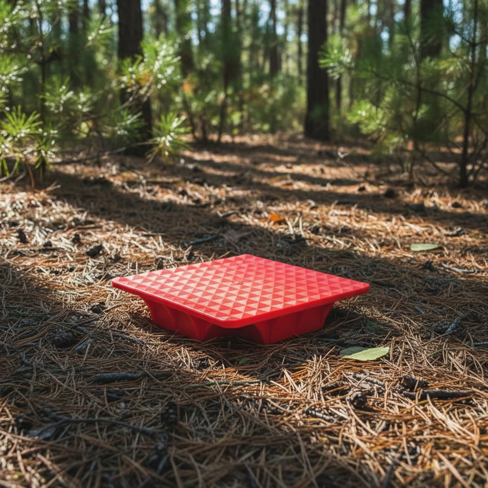Heavy Duty Support Base with Square Platform Low Profile Reinforced Mounting Base for Outdoor Gear
