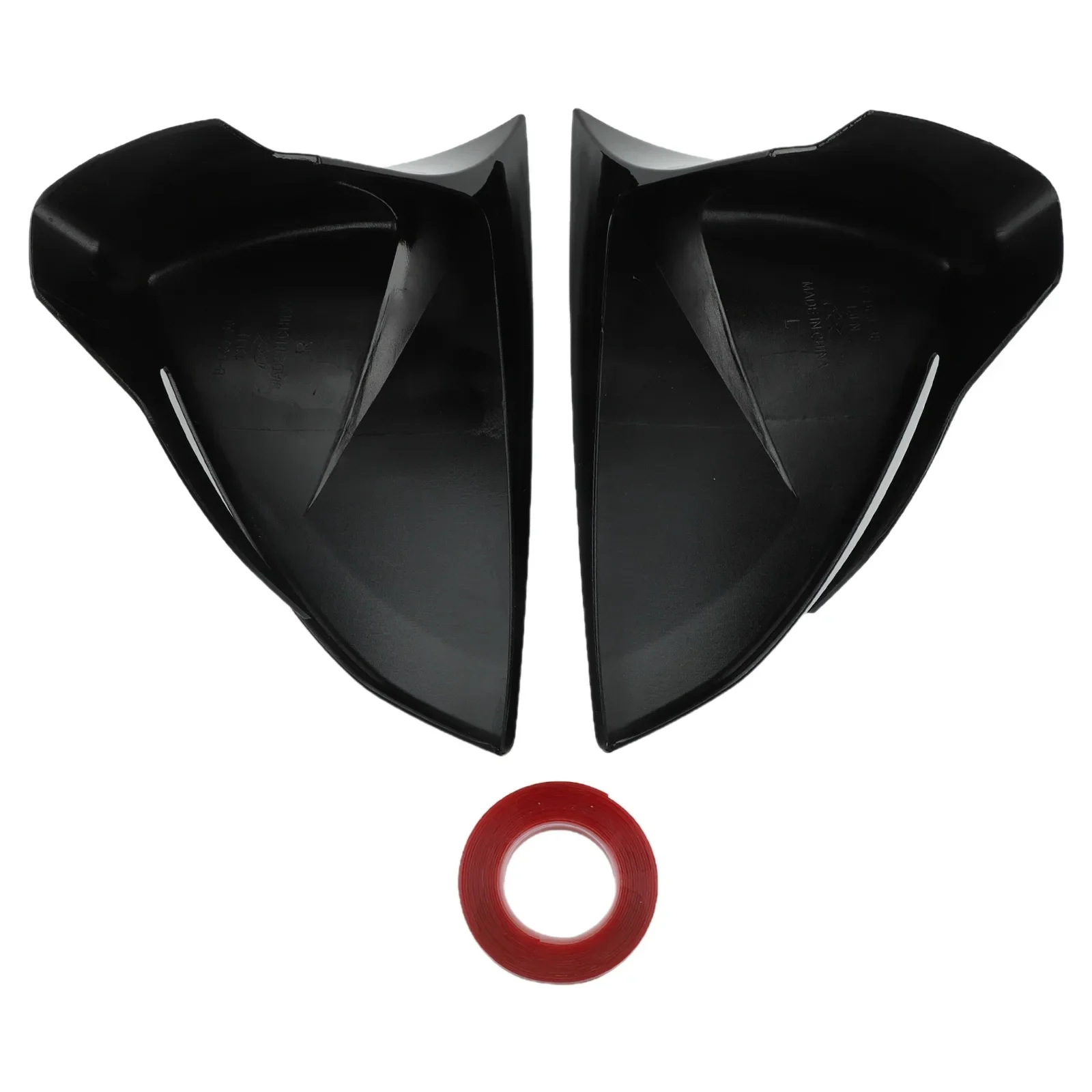 

Car Modification GLOSS BLACK Gloss Black Cover Automotive Mirror Accessory View Rearview Mirror Enhanced Aesthetic