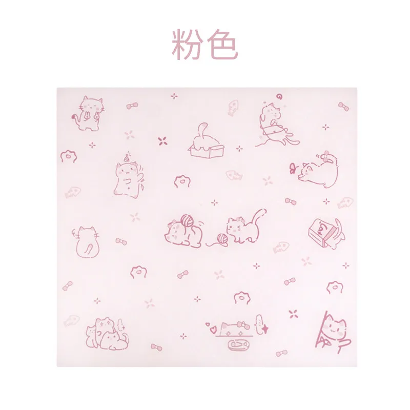 Kawaii Cartoon Kitten Anime Glass Mouse Pad Gaming Pad Smooth Frosted Surface Waterproof Desk Tempered Multiple Size Optional
