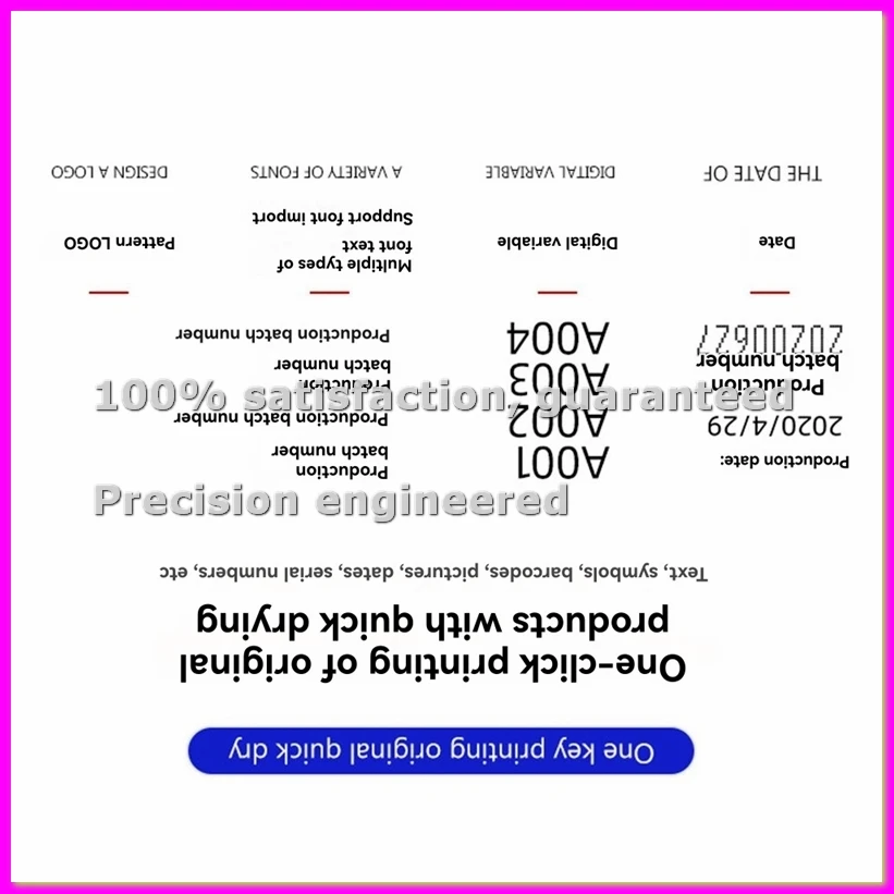Handheld Inkjet Printer Detachable Portable Smart Inkjet Coding Machine for Production Date QR Handheld Printer DP19-ABVP