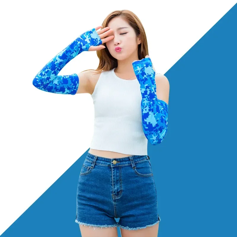 

3Pcs Unisex Cooling Arm Sleeves Cover Sports Running UV Sun Protection Outdoor Men Fishing Cycling Quick Dry Gloves Arm Warmer