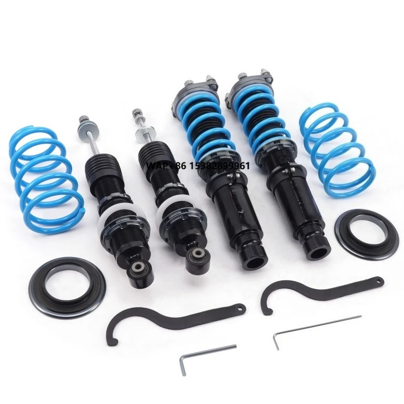 Twin Tube Design 24 Way Adjustable Absorb Shock Suspension Coilovers Springs Kit for /CR-X 1984-1987
