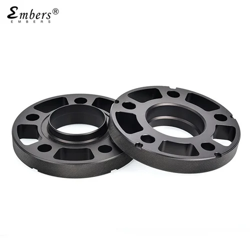 Imagen 2 del producto Embers para Mercedes Benz Audi BMW negro 5x112 CB 66,6mm espaciadores de rueda llantas adaptadores de cubo aleación de aluminio forjado 2 piezas
