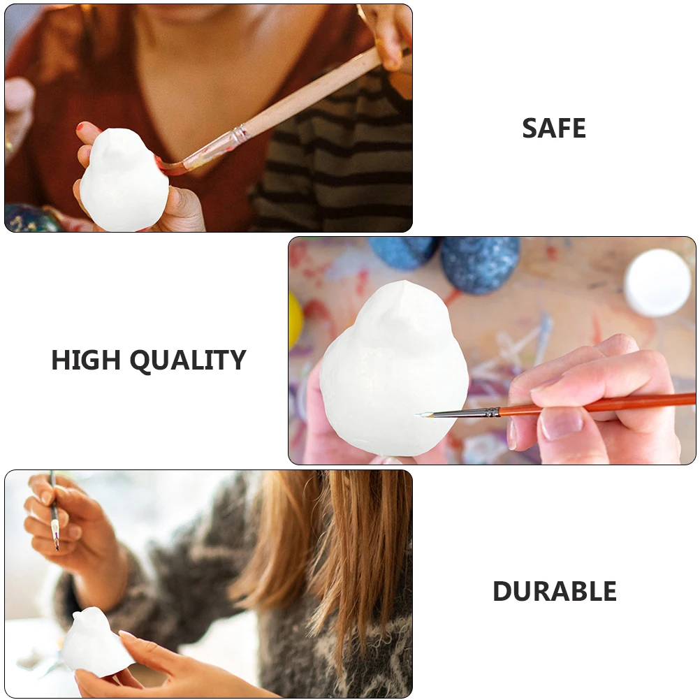 

5pcs Foam Decoration White Body Diy Birds DIY Craft Supplies Christmas naments Safe Light Fun Reusable Quality