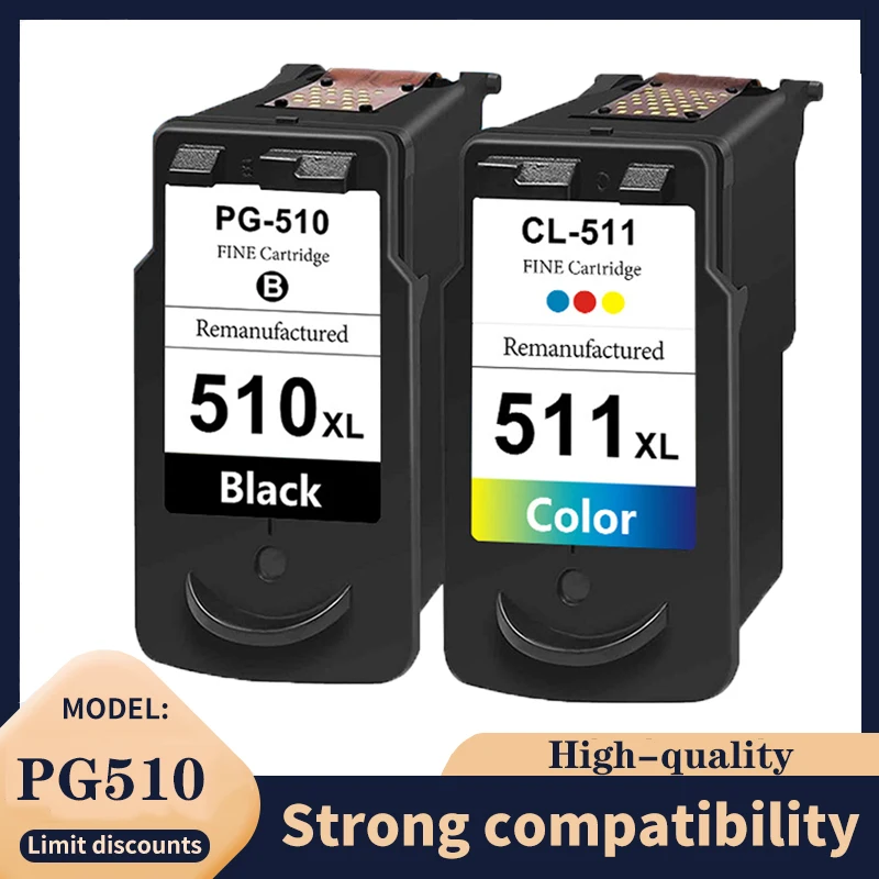 PG510 CL511 Cartridge replacement for Canon PG 510 CL 511 PG-510 Ink cartridg for Pixma IP2700 MP240 MP250 MP260 MP280 printer