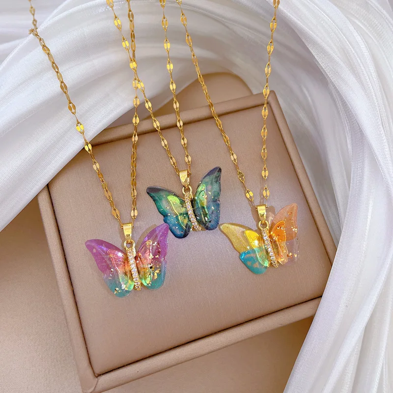 

80Pcs Butterfly Necklaces and Addition Fee