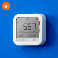 Xiaomi Qingping Carbon Dioxide Detector Small Mini Thermometer Hygrometer LCD Digital Display Household Multi-function Indoors