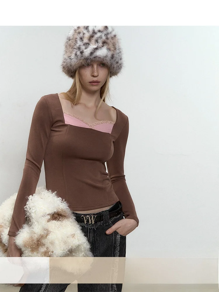 

Женская удлиненная футболка Ceci Confion Mage Light Spring Series, базовый слой для уличного стиля, модал...