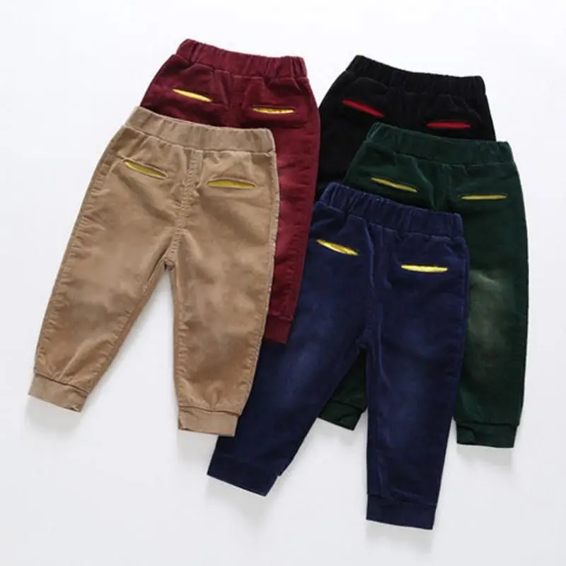 

2023 New spring Corduroy Kids Pants Casual Boys Pants Clothes Girls Pants Children Clothing Enfant Fille Toddler Trousers 2-7T