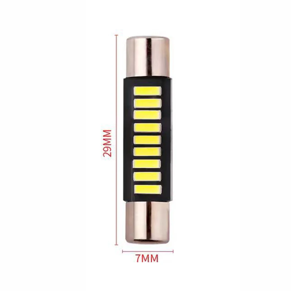 4Pcs 6641/6614F LED Bulb  Reading Light Vanity Mirror Light 6000K White For Interior Roof License Plate Trunk