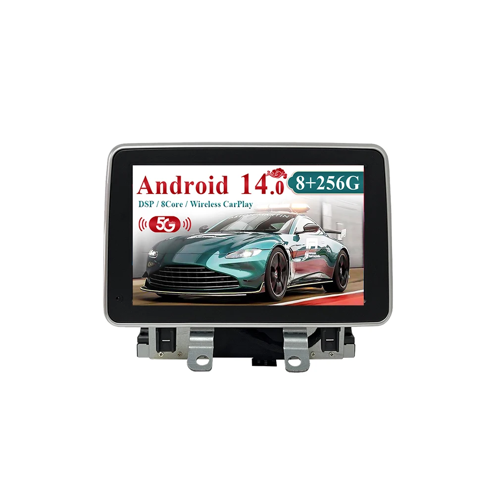 7.0 بوصة لمازدا 2 CX-3 2015 -2018 سيارة السيارات carplay أندرويد 14.0 راديو مشغل وسائط متعددة لتحديد المواقع والملاحة شاشة تعمل باللمس رئيس وحدة