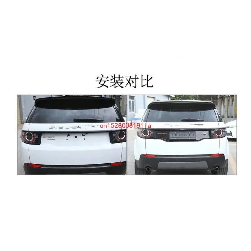 For Land Rover Discovery 2016 2018 Sport Modified Tail Door License Black Bottom Frame SVR Enclosing Backup Box Decoration Stick