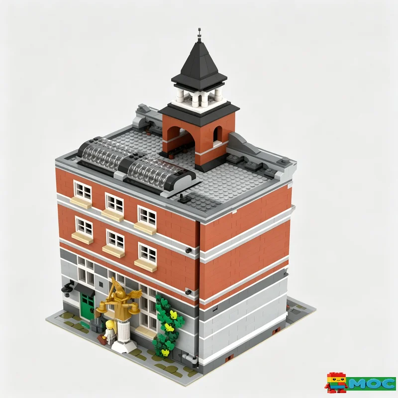 2935PCS MOC City Hall Extension Building Model Custom Puzzle DIY Educational Assembly Toy Birthday Gift For Collection Display