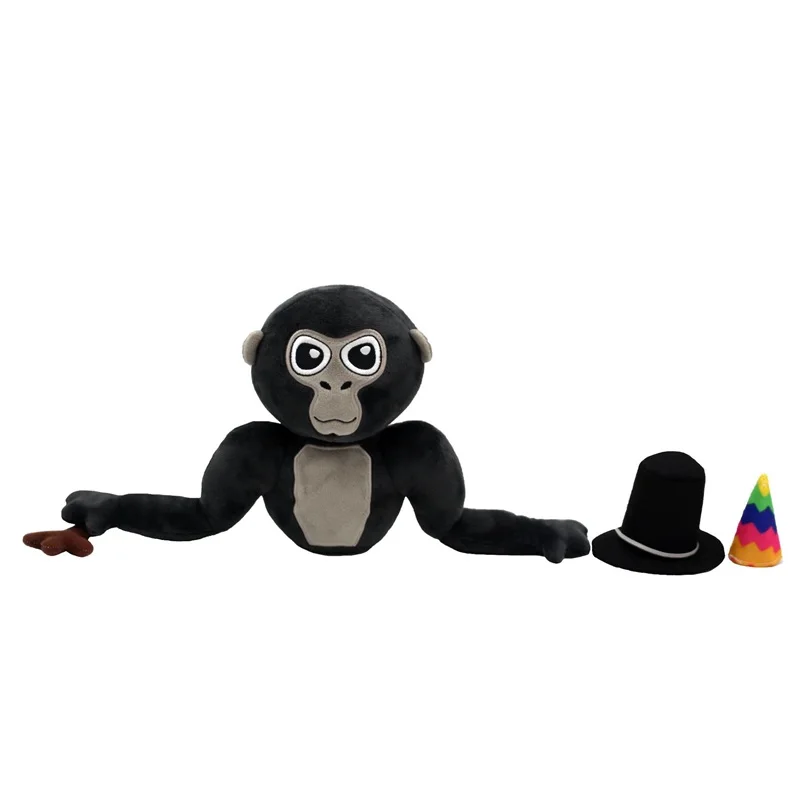 Gorilla Tag Monke juguete de peluche de Anime para niños, animales de peluche suaves, muñeca de regalo de cumpleaños, nuevo, 25cm