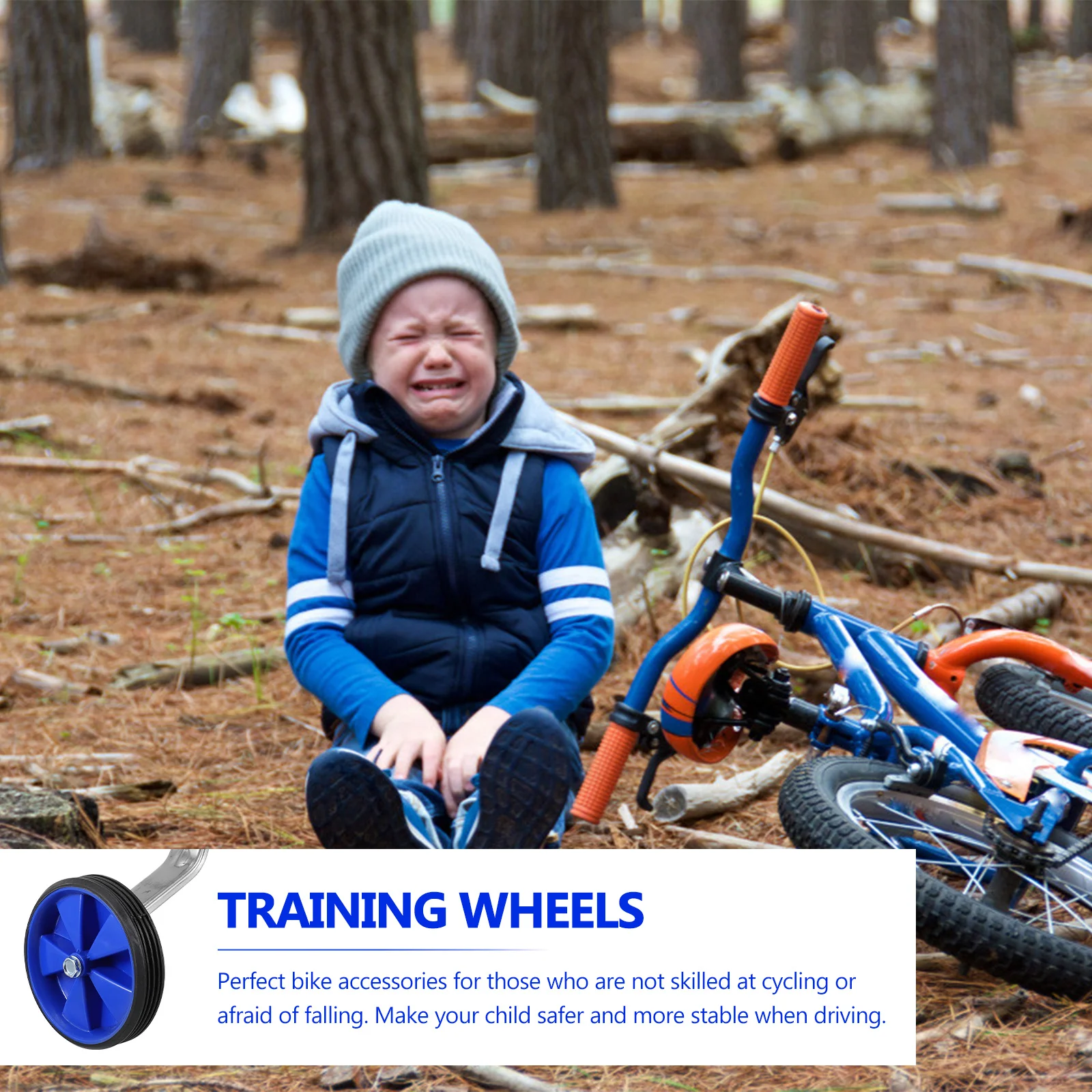 

1 set 1 Set Universal Bike Training Wheels Stabilizer Wheels Auxiliary For Balance Durable Safe Easy Assembly