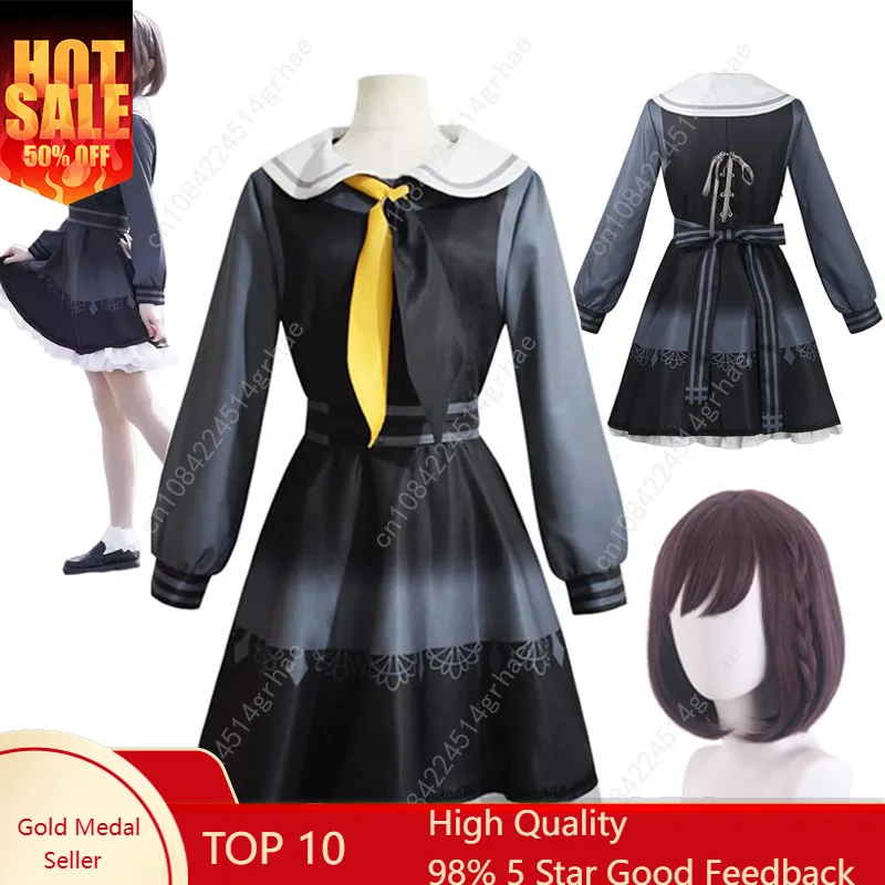 Shinonome ena cosplay traje peruca anime projeto sekai colorido palco uniforme escolar festa de halloween para meninas