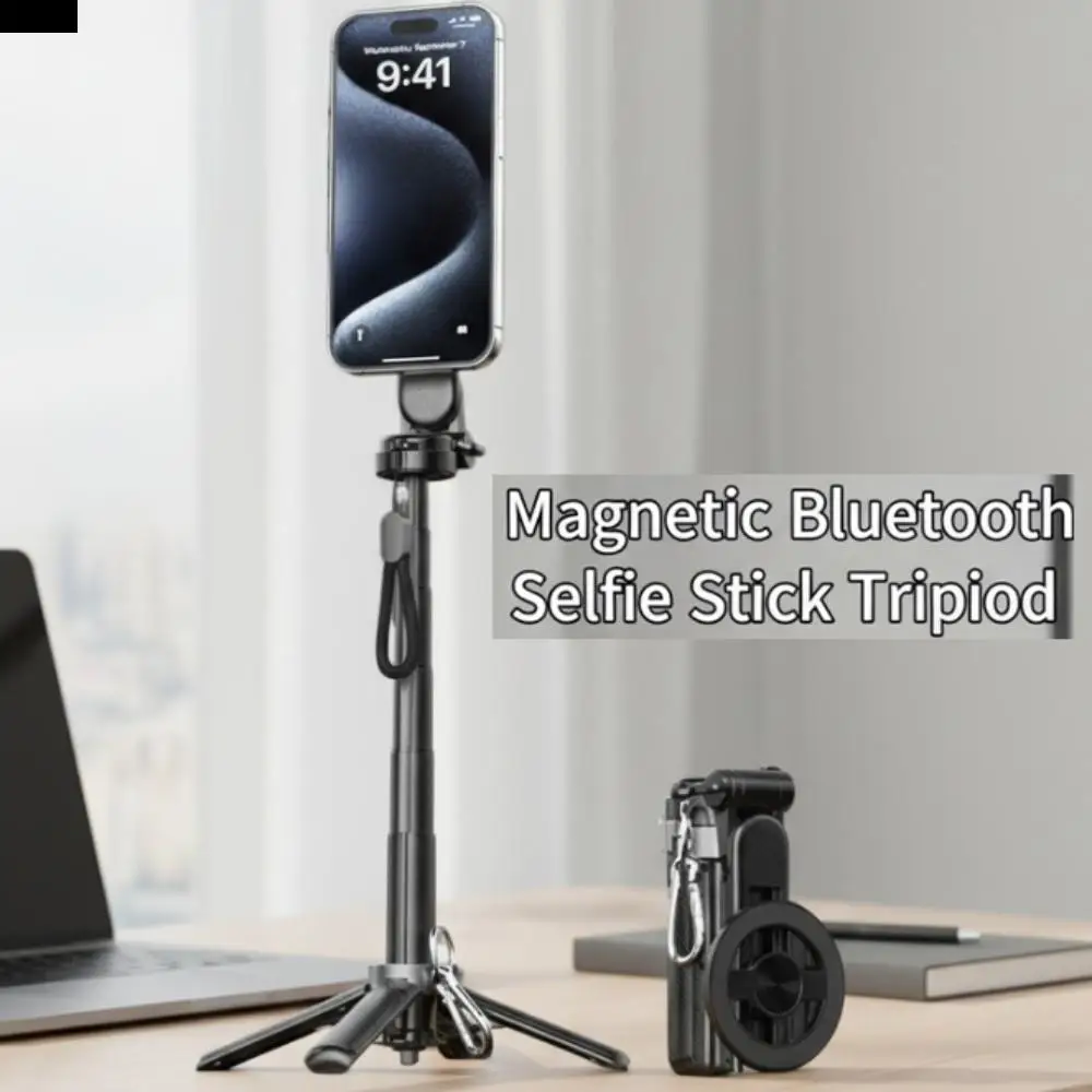 

Magnetic Bluetooth Selfie Stick Portable 360° Rotating Telescopic Selfie Stick Extendable Lightweight Selfie Stick Tripod