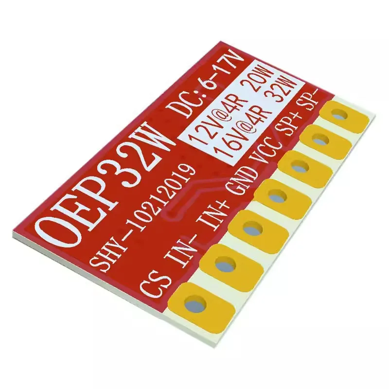 1-10PCS OEP32W DigitalPower Amplifier board mono module class D 12V high-power sound lithium battery 7.2/8.4v differential