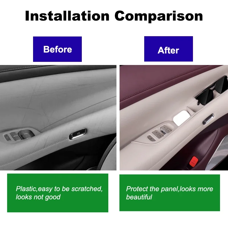 For Xiaomi YU7 2025 2026 Car Window Lift Button Silicone Pad Car Door Storage Pad Car Interior Upgrade Parts