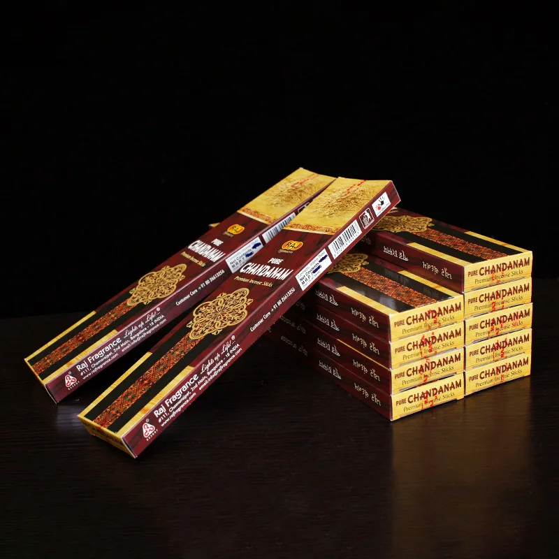 YXY Laoshan Sandalwood Chandanam Indian Incense Sticks 3/6/12 Handmade Meditation Joss Stick Incenses Awaam Scents for Home