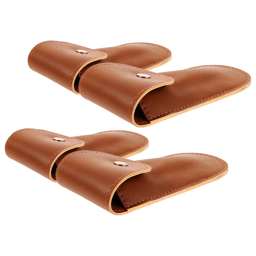 

4 Pcs Harmonica Case Portable Pouch Storage Seahorse Knife Bottle Opener Accessory for Multiple Harmonicas Pu Small Bag